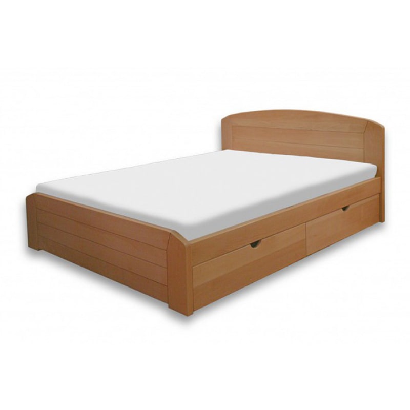 Drveni krevet Lux 160x200cm Natur boja pogled 4